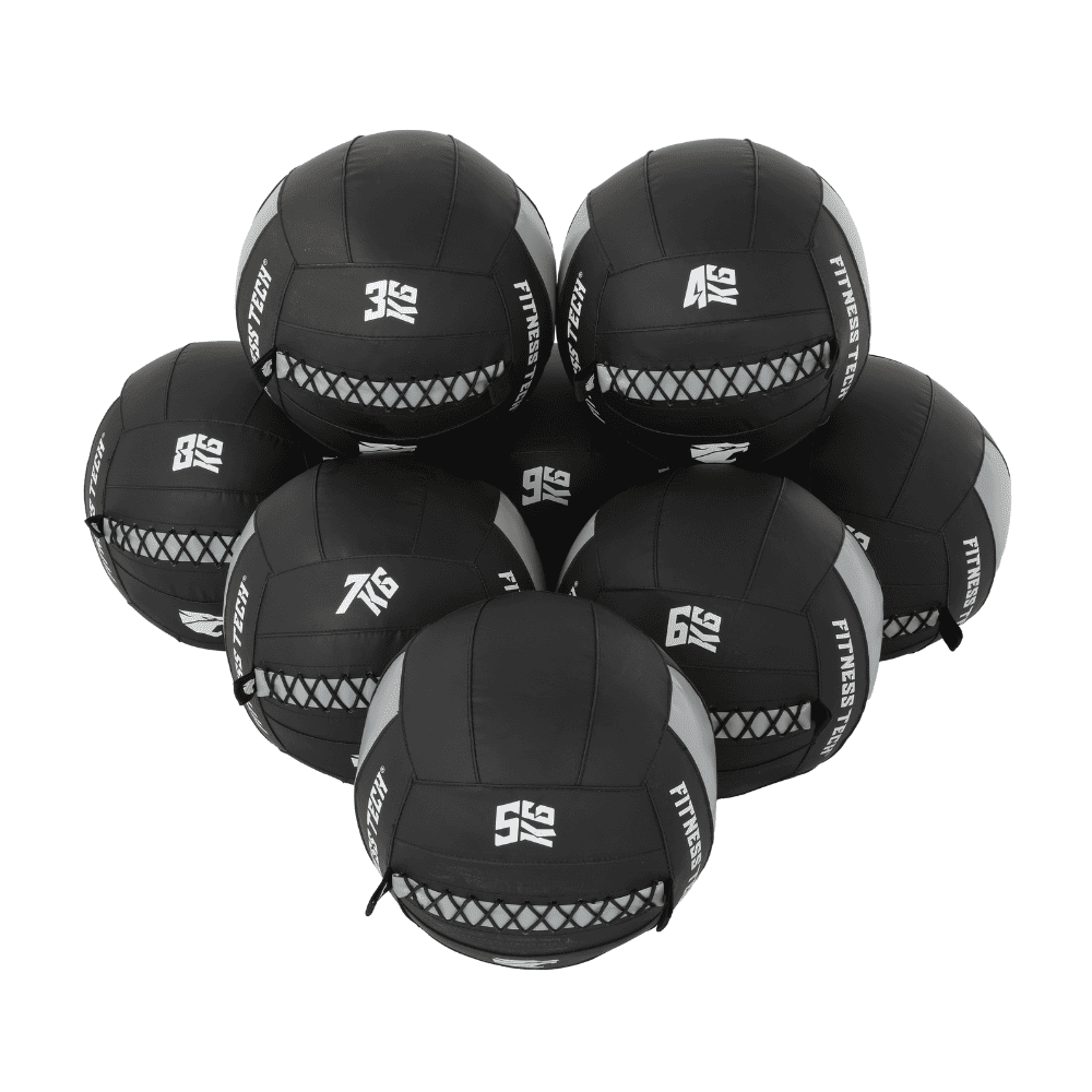 VirtuFit Wall Ball 3kg - Surface Antidérapante - Imitation Kevlar - 35cm - Pour CrossFit, Fonctionnel, Musculation