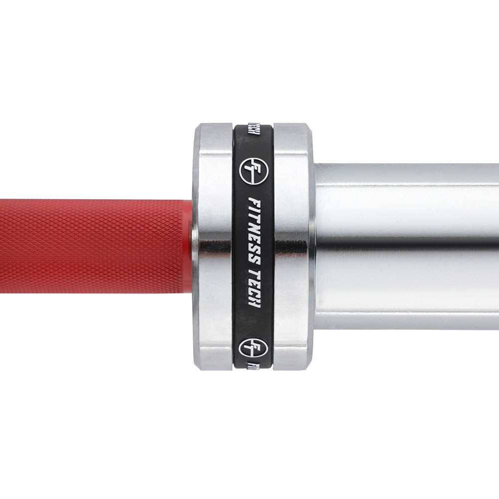 Barre Olympique 2.2M*50MM 4 Roulements Rouge 365kg