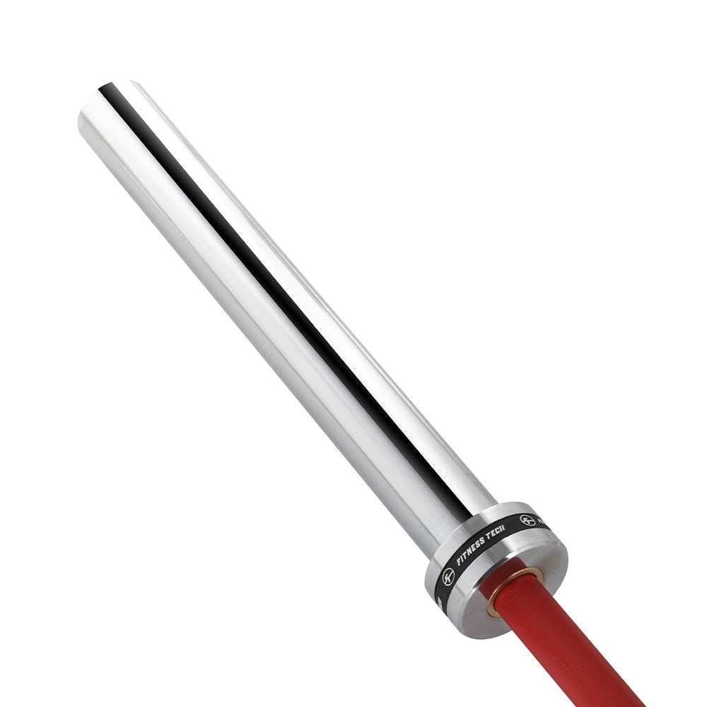 Barre Olympique 2.2M*50MM 4 Roulements Rouge 365kg