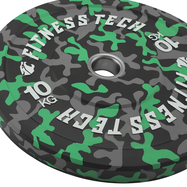 Lot de 150kg Disque Bumper Plate Camouflage Flecks Haute Résistance