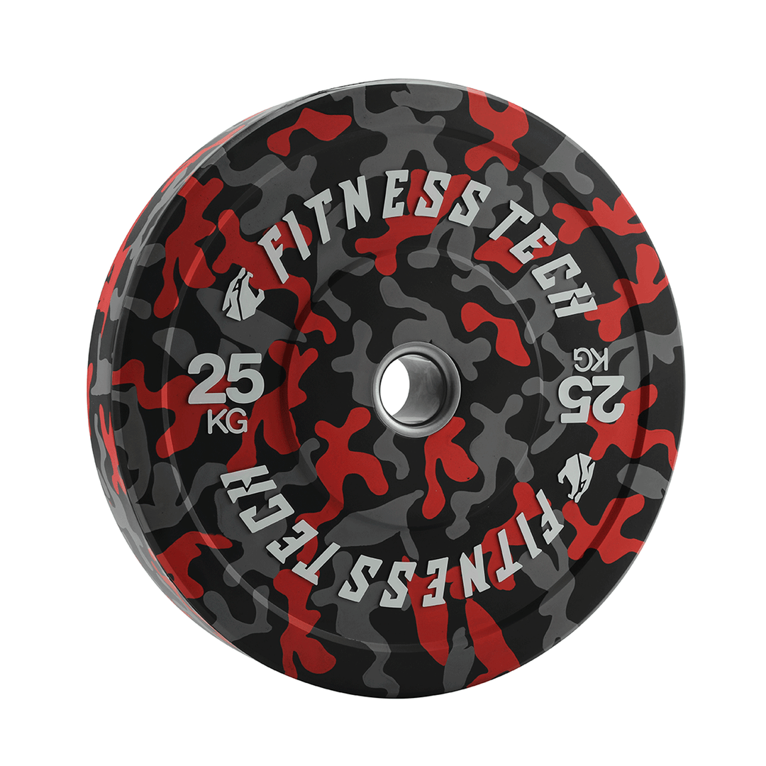 Lot de 150kg Disque Bumper Plate Camouflage Flecks Haute Résistance