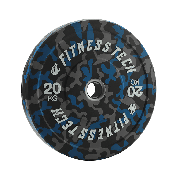 Lot de 150kg Disque Bumper Plate Camouflage Flecks Haute Résistance