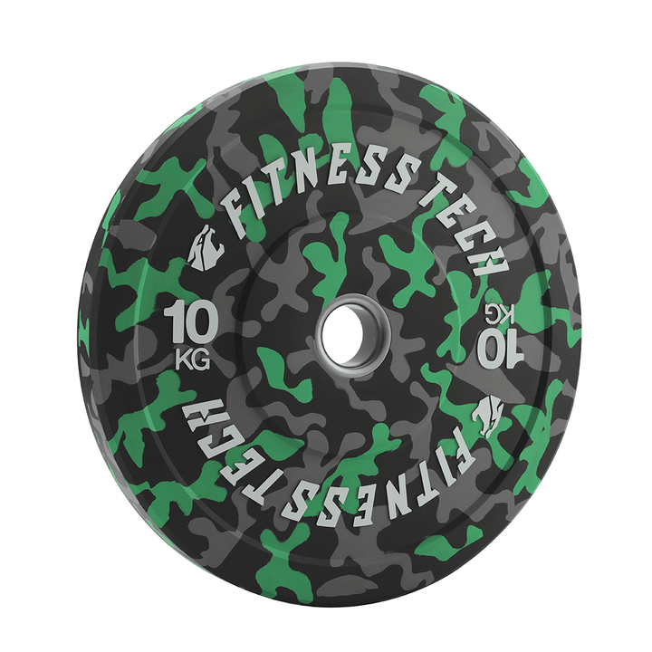 Lot de 150kg Disque Bumper Plate Camouflage Flecks Haute Résistance