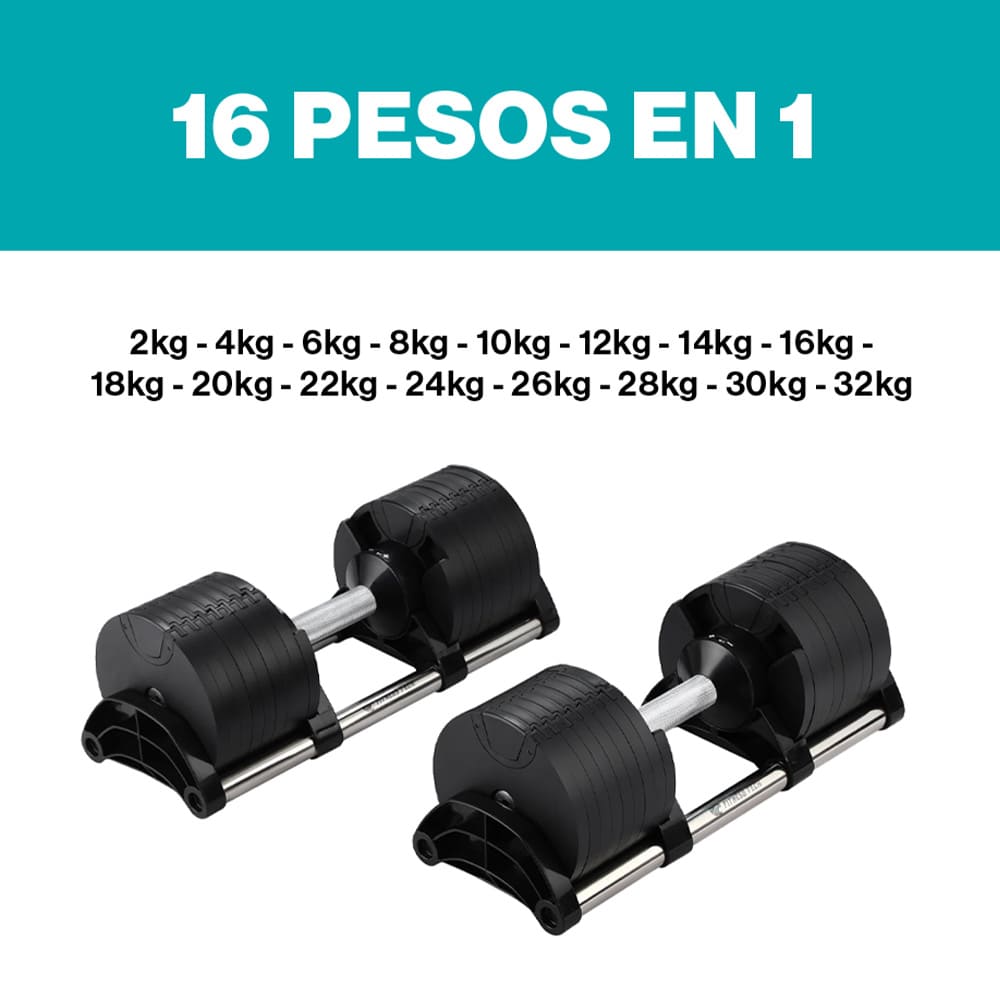 Haltère Réglable Paire 2 X 32KG PAIRE Haltère Réglable Paire 2 X 32KG PAIRE