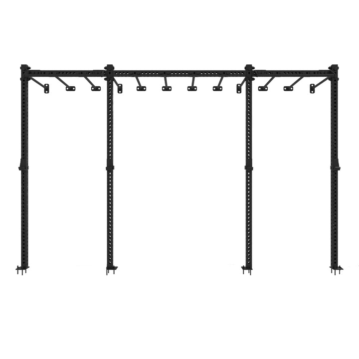 Rig Funcional de Pared con Monkey Bars - 2 Puestos (Frontal)