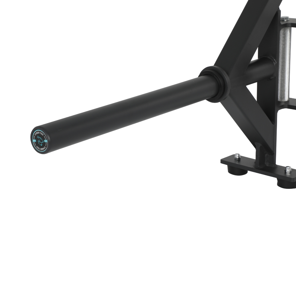 Barra Olímpica Hexagonal Abierta | Negro Mate 50mm (450kg) - Portadiscos