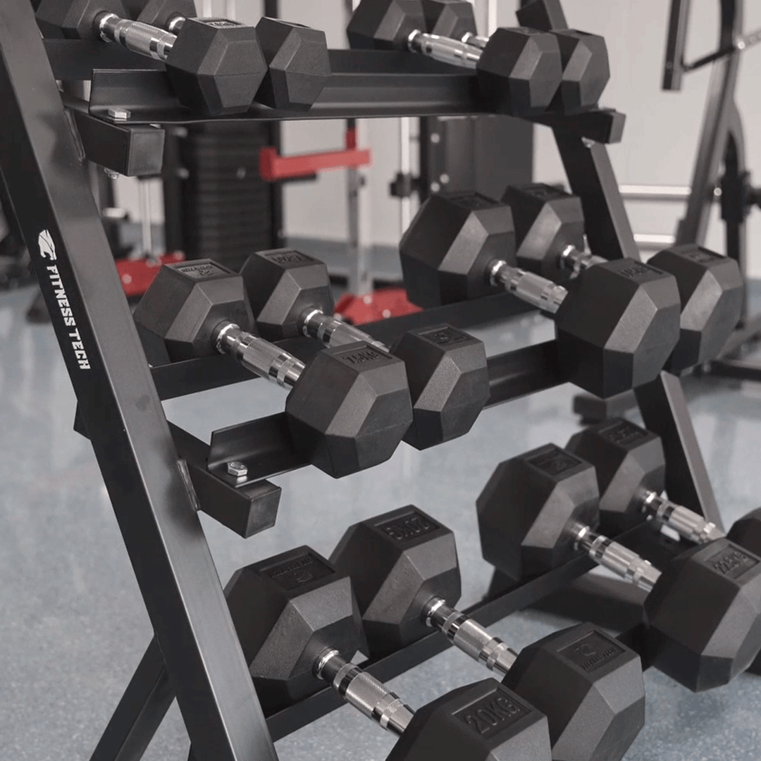 Set Haltères + Haltères Hexagonaux 2,5kg à 22,5kg