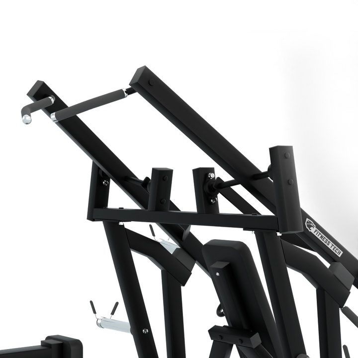 Press Banca Inclinado y Jalón Dorsal | Máquina de Palanca Dual - Pro Series agarres