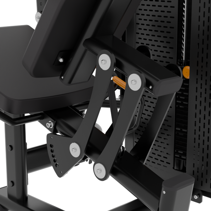 Máquina selectorizada dual | Extensión de cuádriceps y femoral apoyo asiento