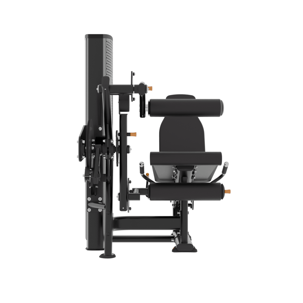 Máquina selectorizada dual | Extensión de cuádriceps y femoral lateral