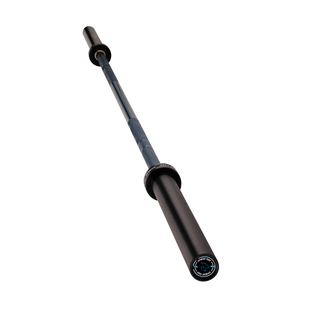 Barre olympique bleue 220 cm x 50 mm 8 roulements