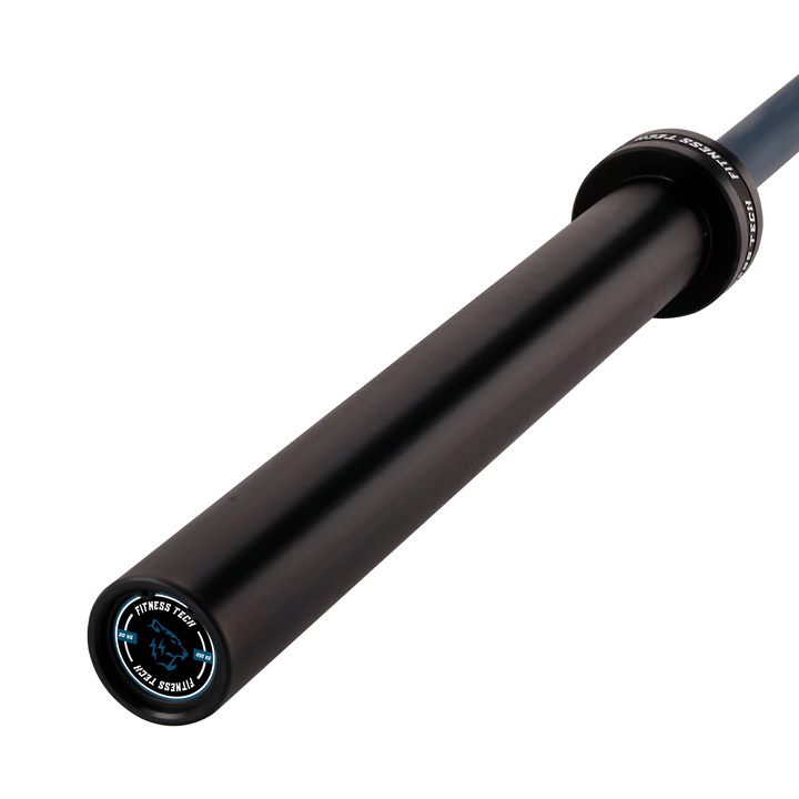Barre olympique bleue 220 cm x 50 mm 8 roulements