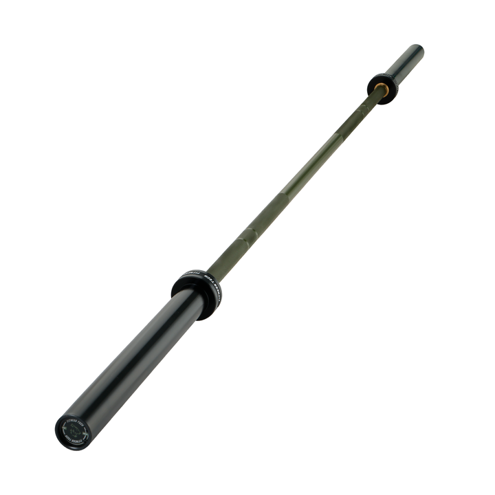 Barre olympique verte 220 cm x 50 mm 8 roulements