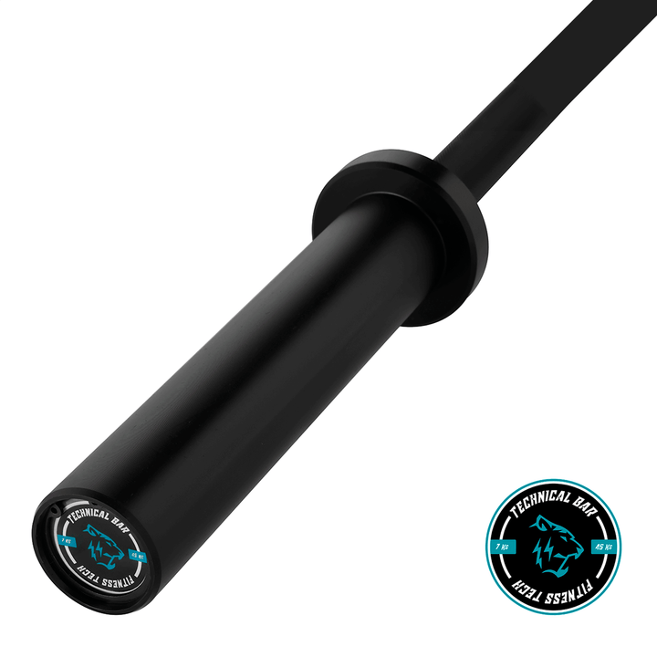 Barre de technique noire 1,8 m * 50 mm 2 roulements 22 kg
