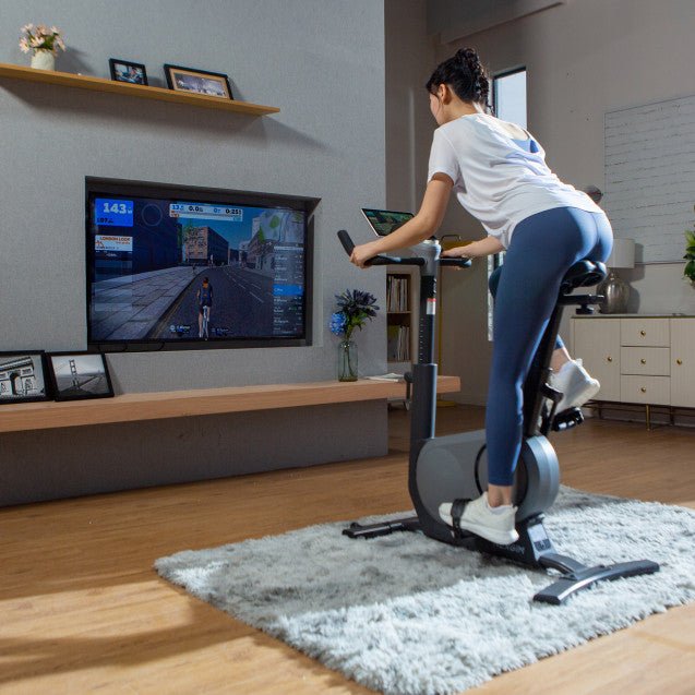 Bicicleta estática con IA y motor Nexgim QB-C01 negra - Fitness Tech