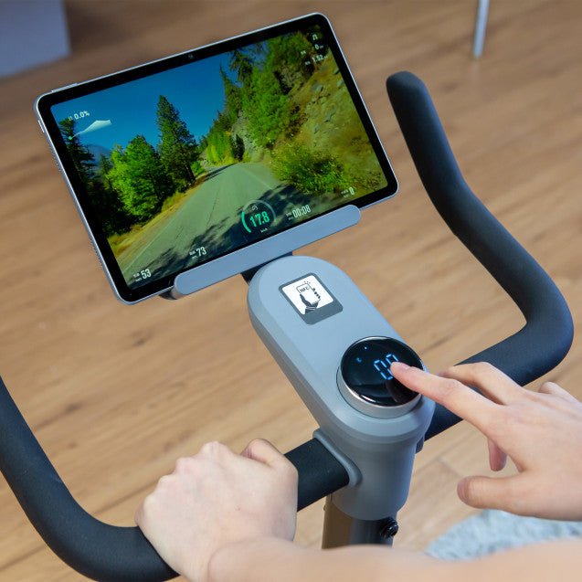 Bicicleta estática con IA y motor Nexgim QB-C01 negra - Fitness Tech