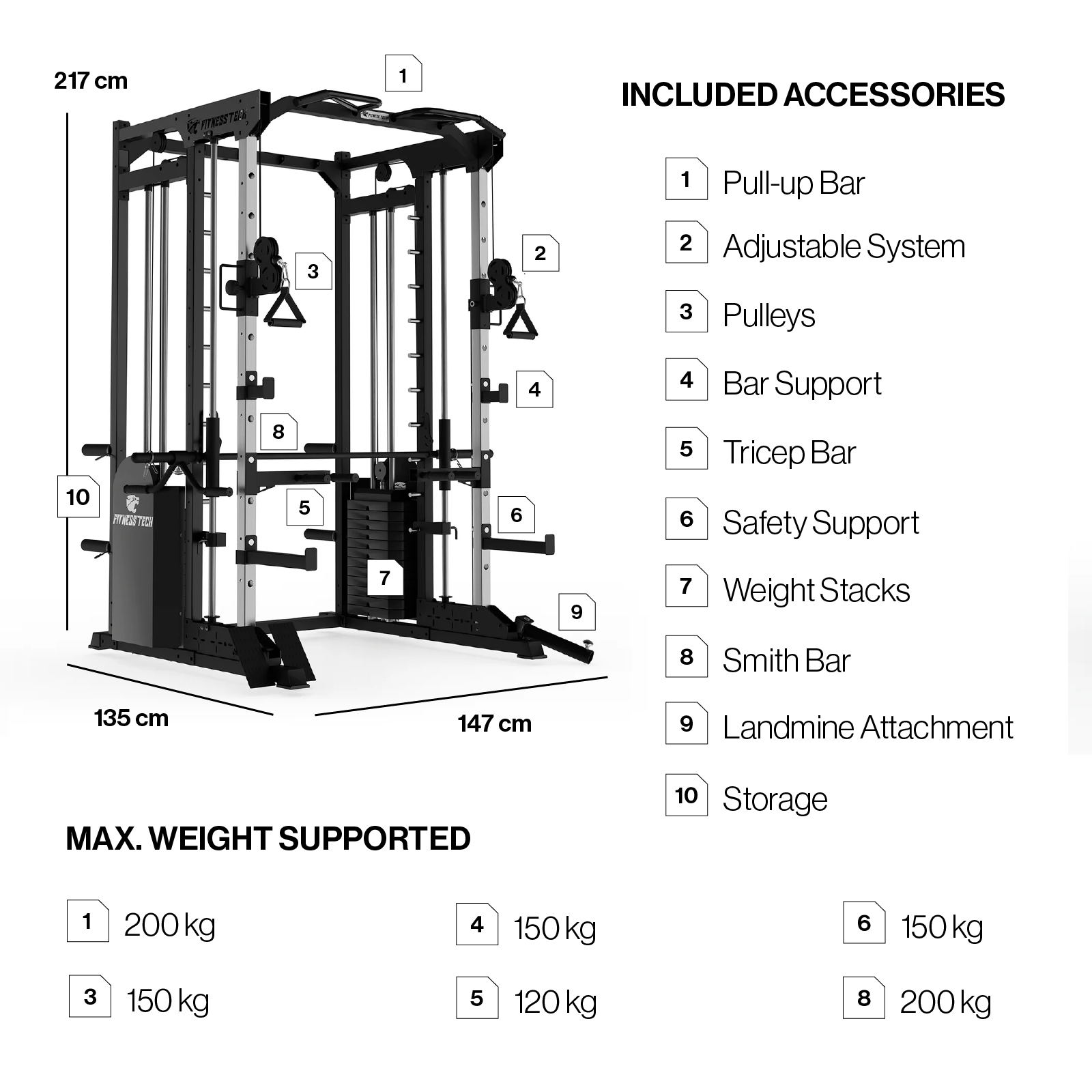 Fitness Multistation Smith Machine S8000