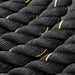 Cuerda Combate Crosstraining 12M x 50MM negro y amarillo - Fitness Tech