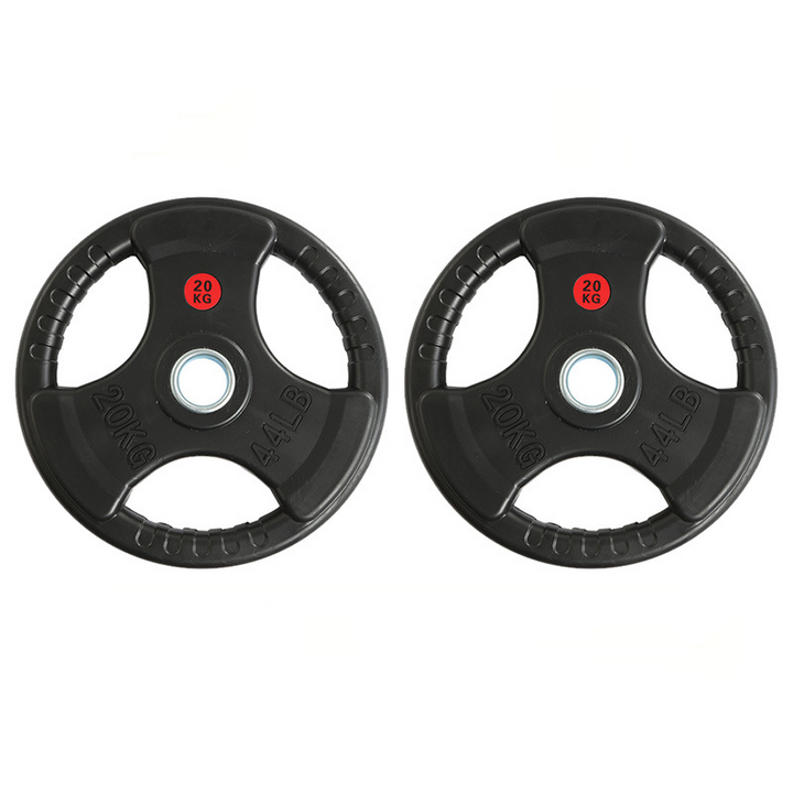 Set 105kg Disques Professionnels Triple Grip 50mm