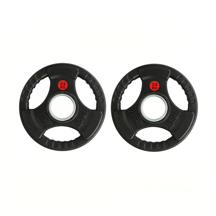 Set 105kg Disques Professionnels Triple Grip 50mm