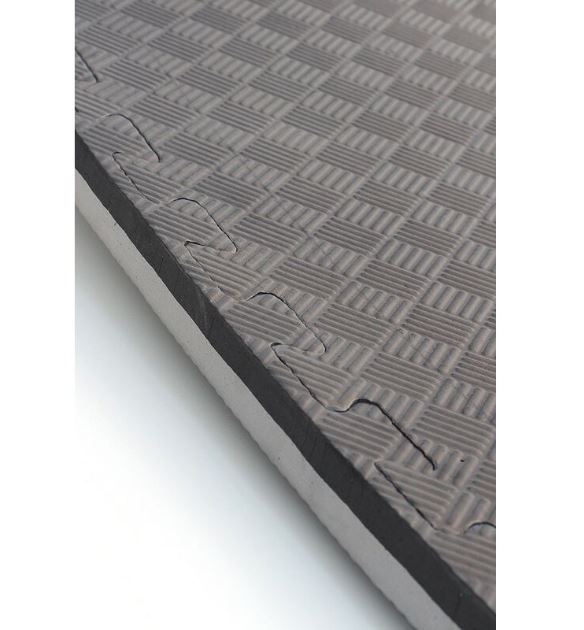 Puzzle professionnel Tatami 100x100x3 cm noir et gris