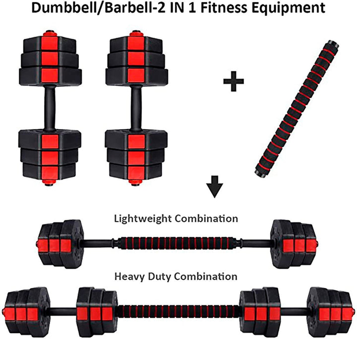Juego de mancuernas 2 en 1 Octogonal - Fitness Tech