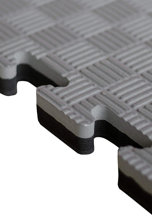 Puzzle professionnel Tatami 100x100x3 cm noir et gris