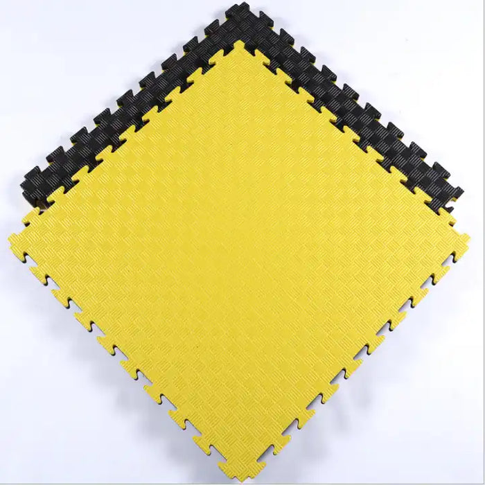 Tatami Professional Puzzle 100x100x3 cm Noir et Jaune