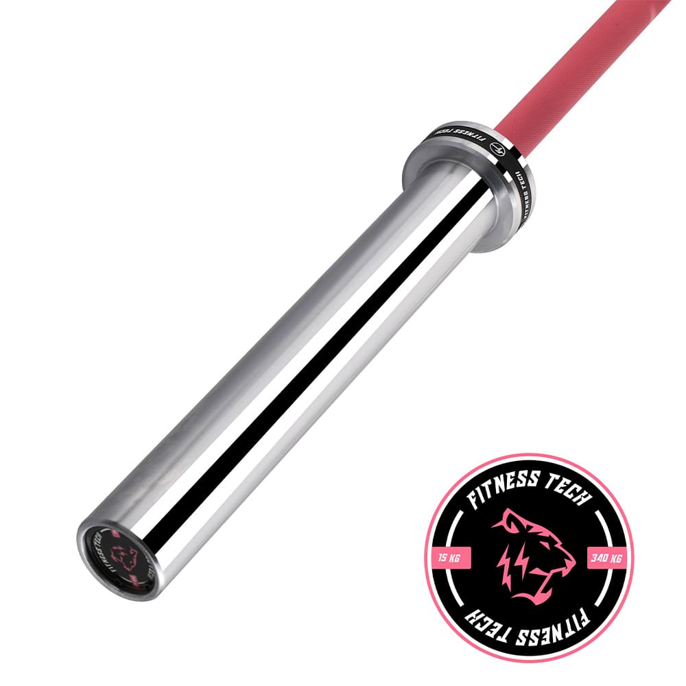 Barra Olímpica Rosa 2m * 50mm 4 rodamientos 340kg