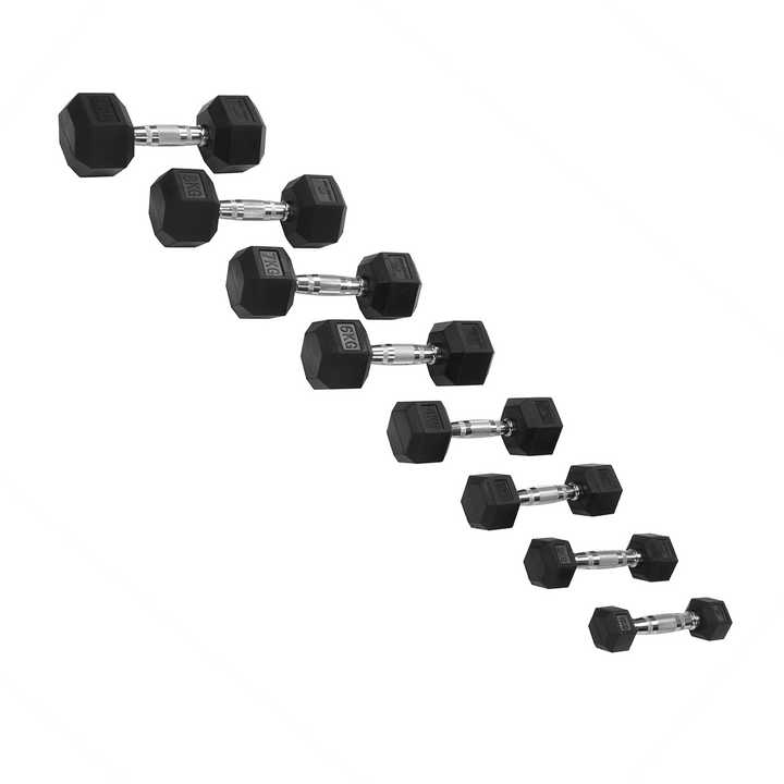 Dumbbells hexagonales 1-9 kg / Set de 2 unités