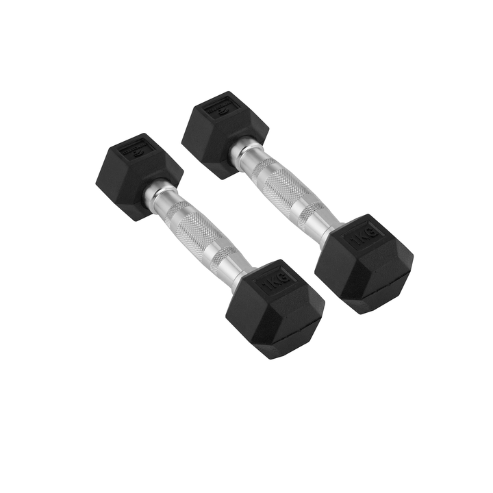 Dumbbells hexagonales 1-9 kg / Set de 2 unités