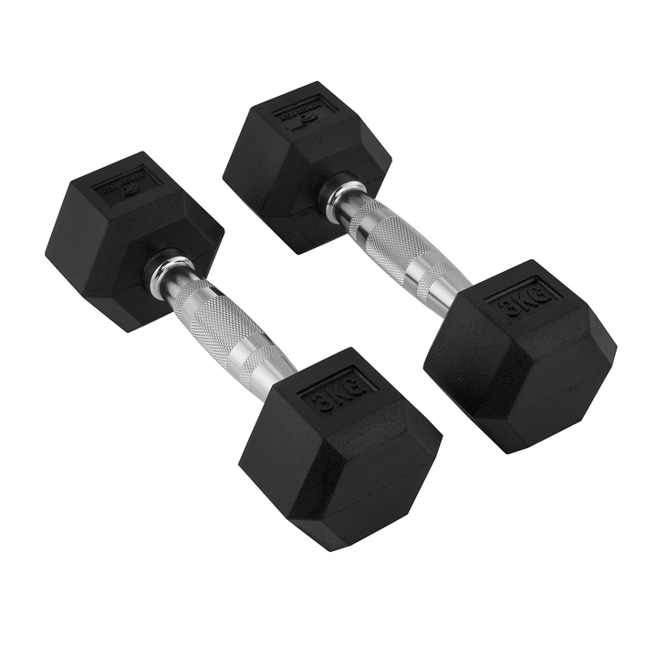 Dumbbells hexagonales 1-9 kg / Set de 2 unités