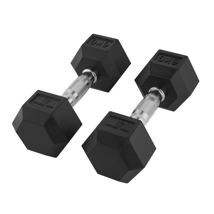 Dumbbells hexagonales 1-9 kg / Set de 2 unités