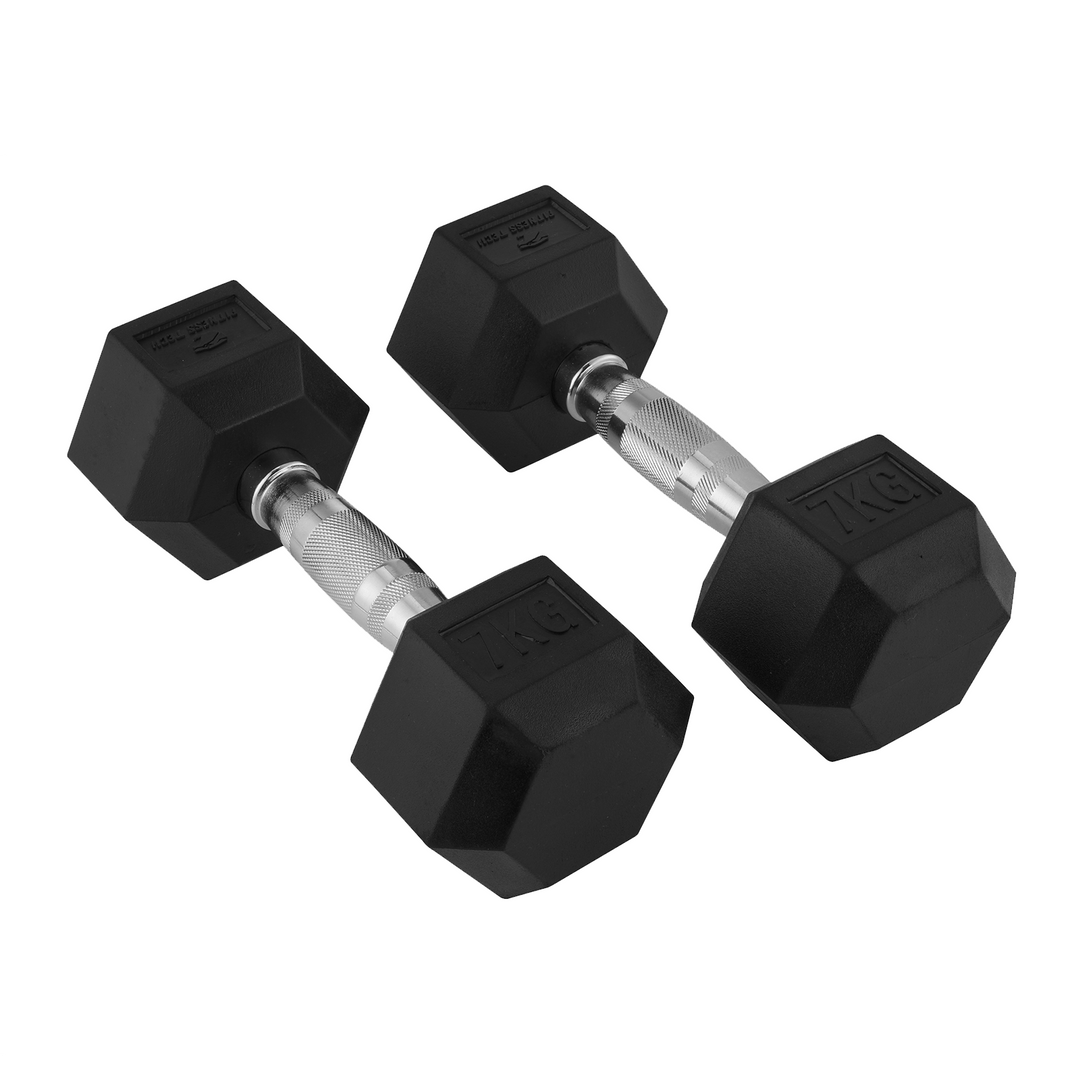 Dumbbells hexagonales 1-9 kg / Set de 2 unités