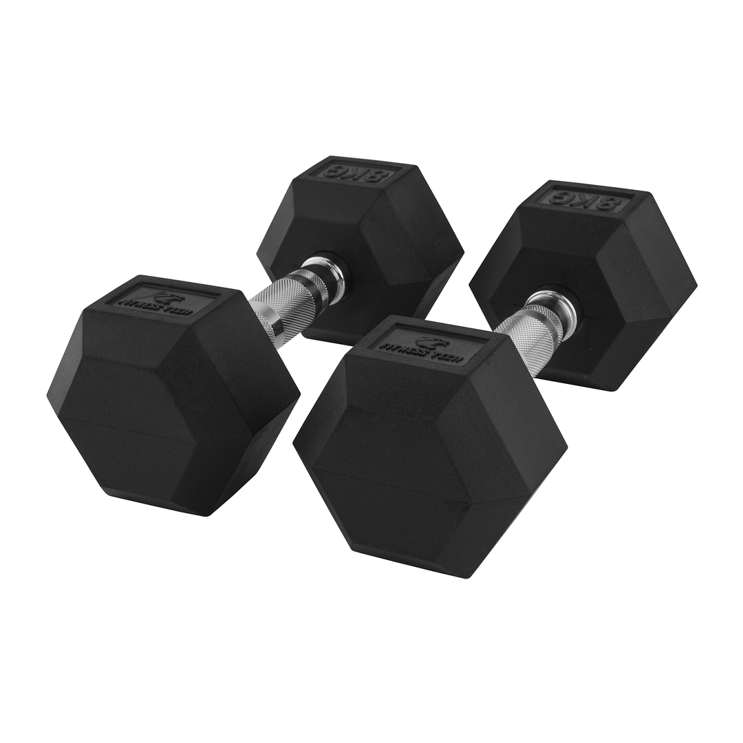 Dumbbells hexagonales 1-9 kg / Set de 2 unités