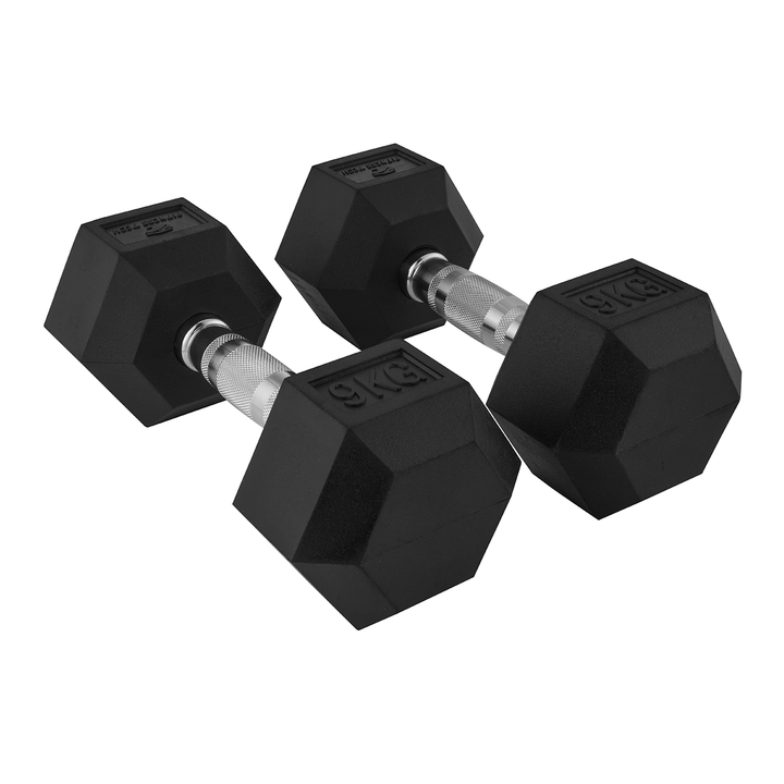 Dumbbells hexagonales 1-9 kg / Set de 2 unités