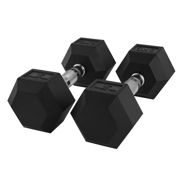 Dumbbells hexagonales 1-9 kg / Set de 2 unités