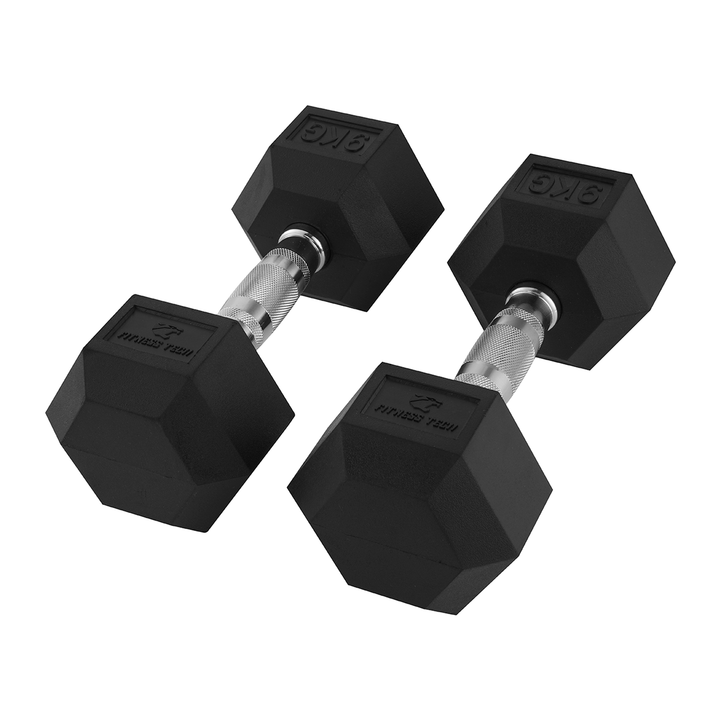 Dumbbells hexagonales 1-9 kg / Set de 2 unités