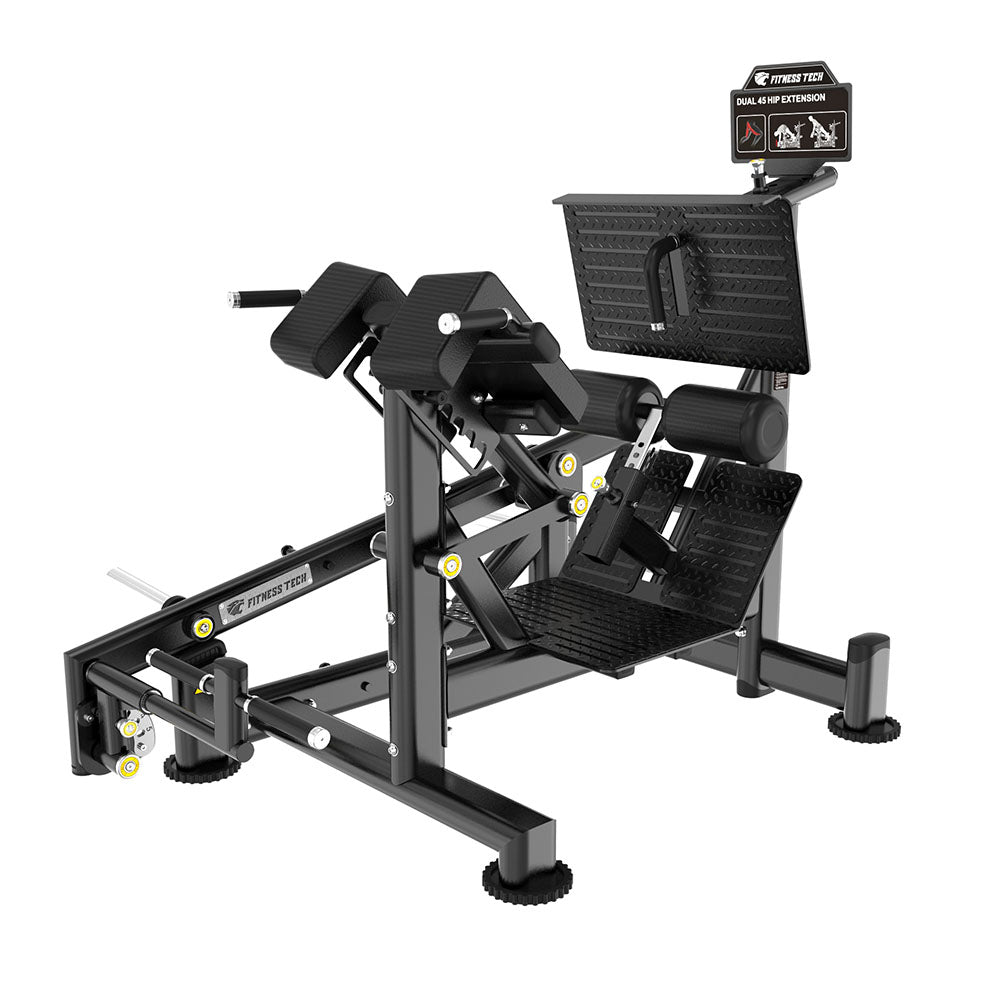 Hiperextensión Lumbar | Máquina de Palanca Dual - Pro Tech Series - Diagonal