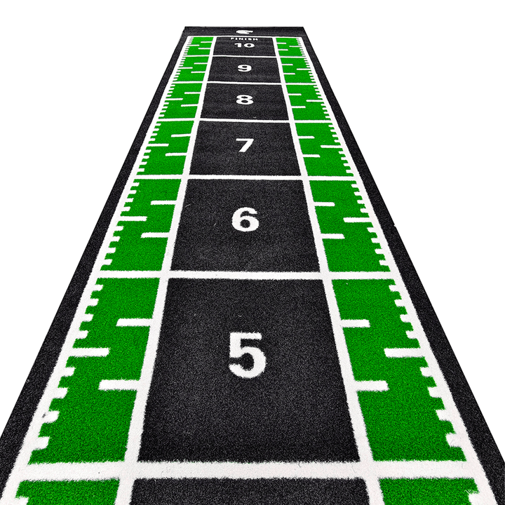 Piste de sprint en gazon artificiel