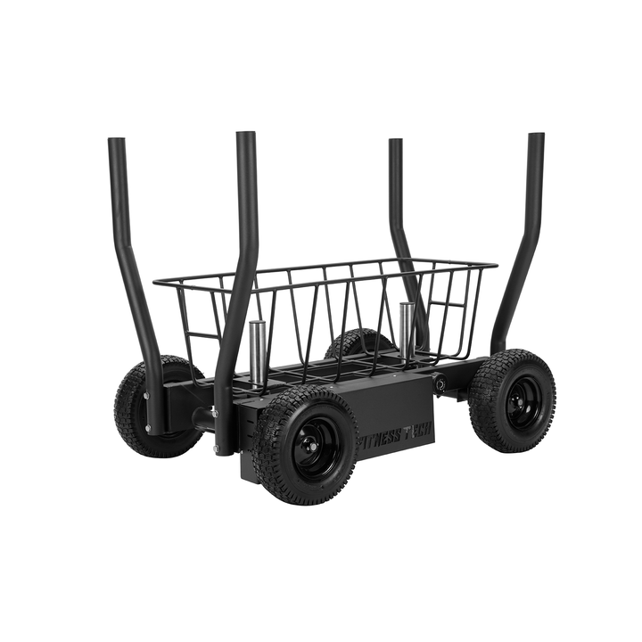 Sled de traction avec résistance magnétique et roues
