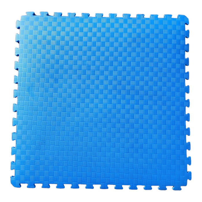 Puzzle Professionnel Tatami 100x100x2 cm Bleu et Rouge