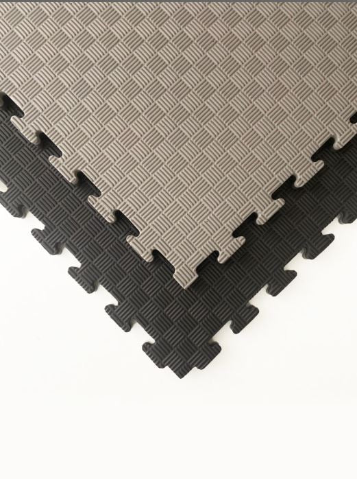 Puzzle professionnel Tatami 100x100x2 cm noir et gris